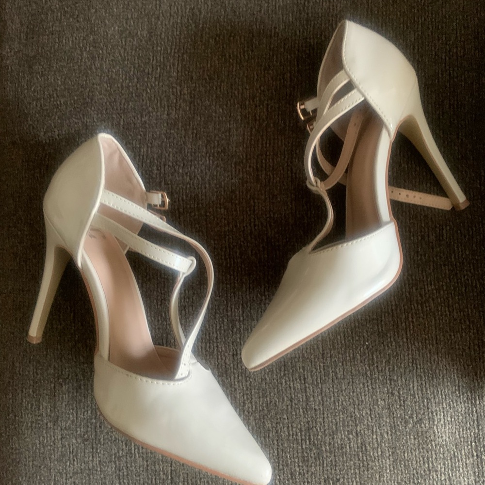 White Heels Size 8